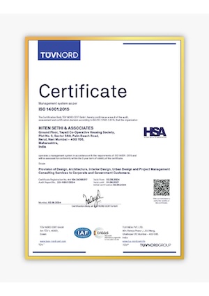 ISO Certificate HSA