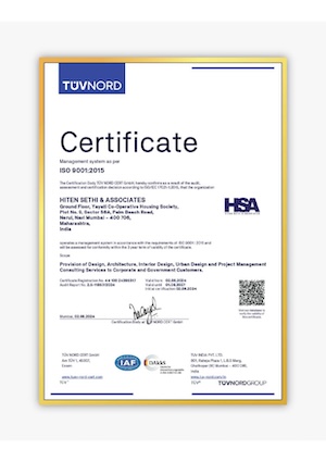 ISO Certificate HSA
